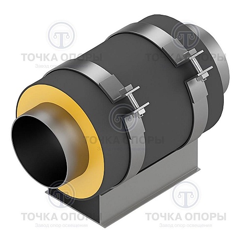 Скользящая опора СПО 133/200.200 подкладная для труб в ППУ