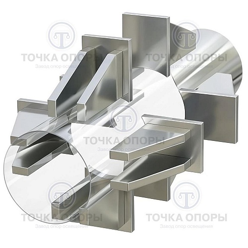 Опоры неподвижные лобовые четырехупорные Т5.00.00.000 СБ