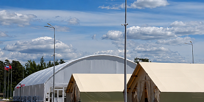 Поставка в город Екатеринбург, спортивный комплекс «Калининец», опор НФК-8 и НФК-6