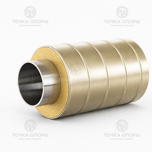 Труба ППУ стальная оболочка 140х57х3 мм ГОСТ 30732-2006