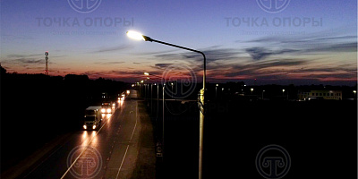 Поставка в город Новосибирск, для освещения участка дороги на Омском тракте, опор СФ