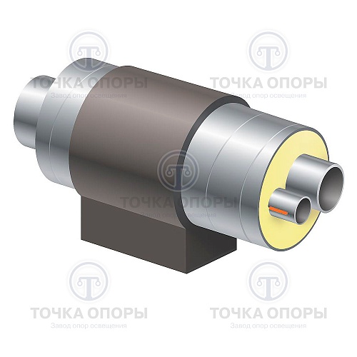 Элемент неподвижной опоры в ППУ изоляции для прокладки нескольких трубопроводов тип 4-А