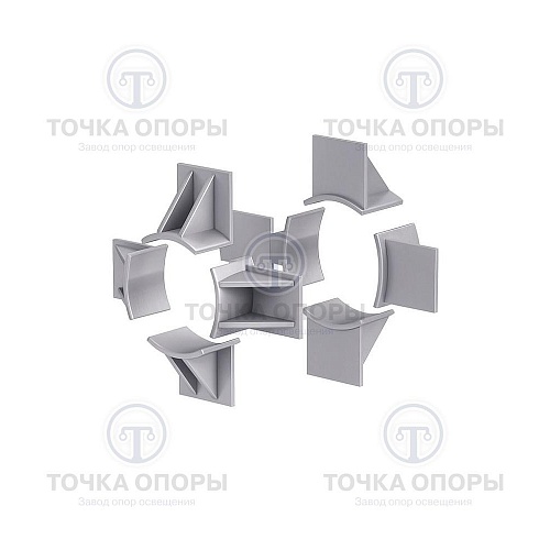 Опоры неподвижные четырехупорные усиленные ТС-664.00.00 СБ